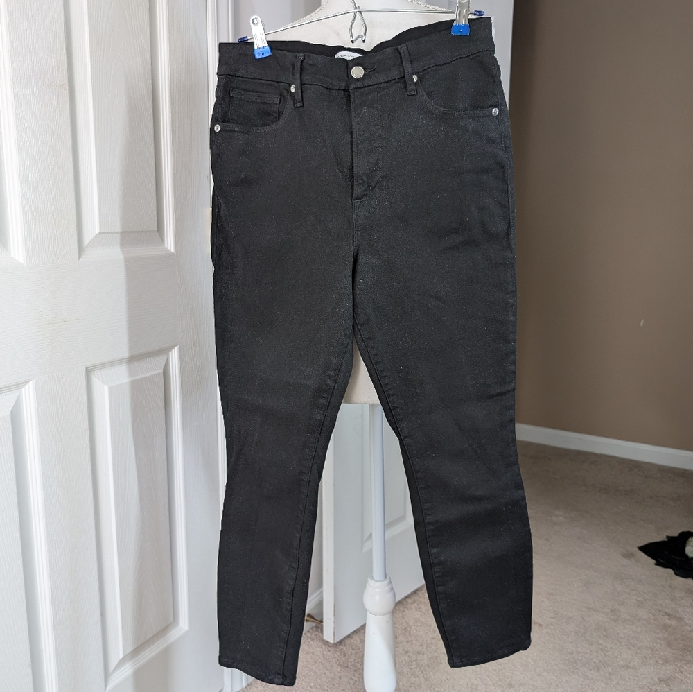 Good American Good Waist Black Glitter Jeans, 12/31
